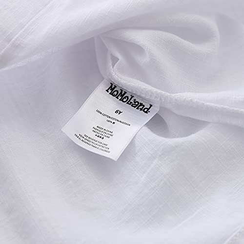 Boy Long Sleeve Mandarin Collar Linen Design Shirt