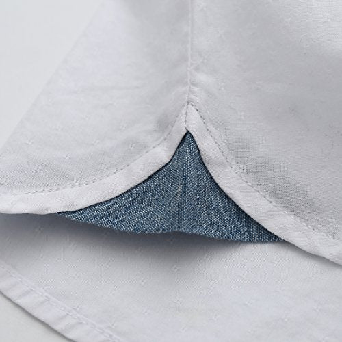 Boy Long Sleeve White Dobby Shirt