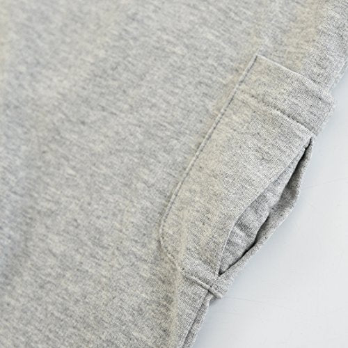 Baby Short Sleeve Gray Terry Romper With Hooded