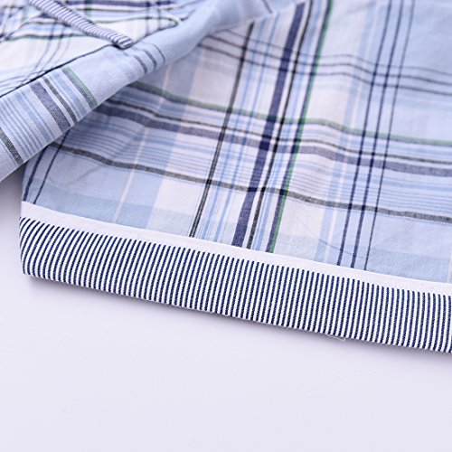 Boy Short Sleeve Light Blue Plaid Shirt