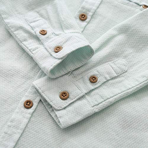 Boy Long Sleeves Woven Pique Jacquard Shirt