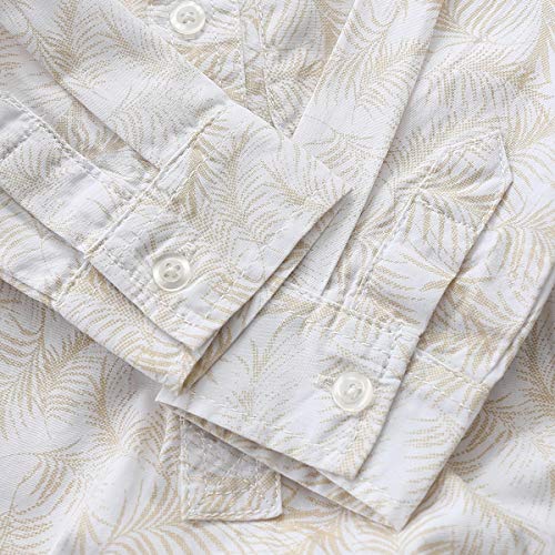 Baby Long Sleeves Bodysuit with Allover Leaves Print