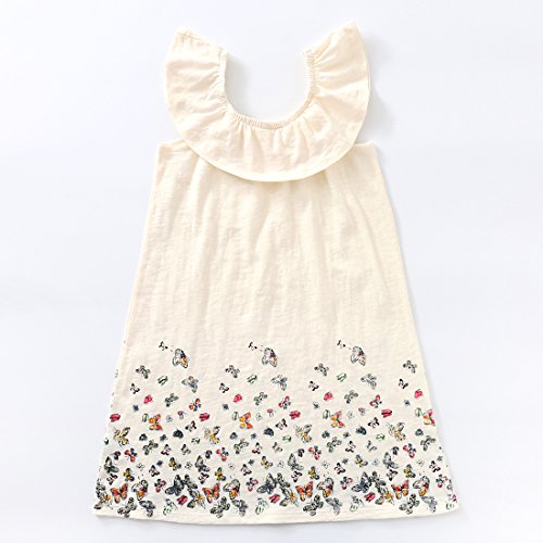 Girl Knitted Sleeveless Ruffle Dress