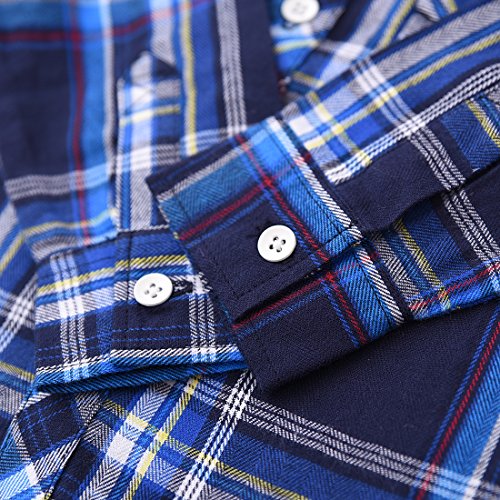 Toddler boy Long Sleeve Blue/Navy Plaid Shirt