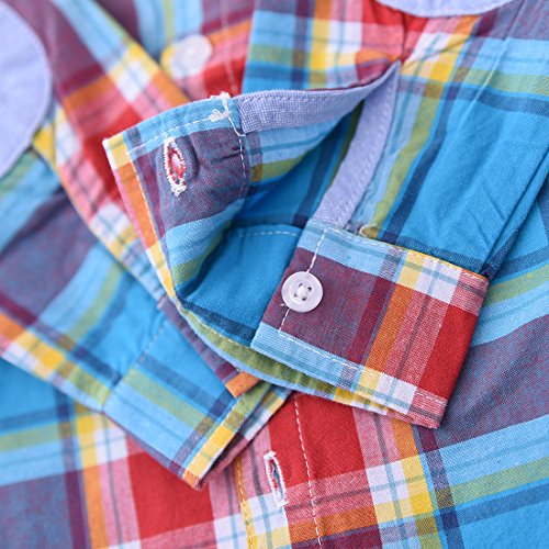 Baby Long Sleeve Blue/Red Plaid Shirt