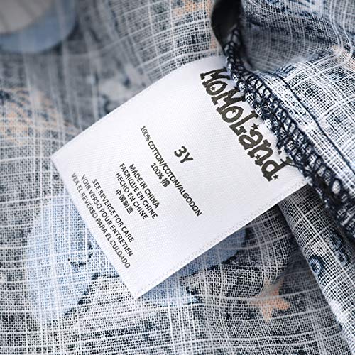 Boy White Leopard Allover Print Short Sleeve Shirt