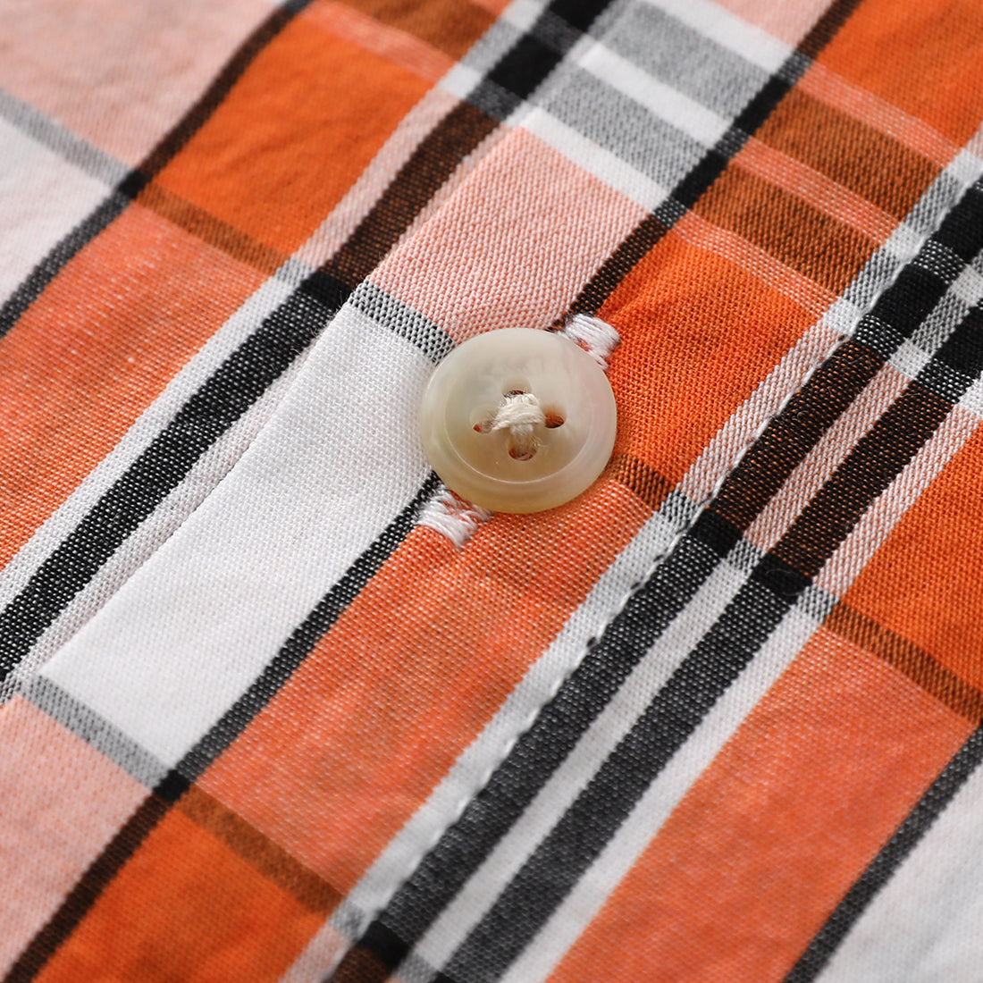 Boy Short Sleeve Woven Plaid Poplin Shirt