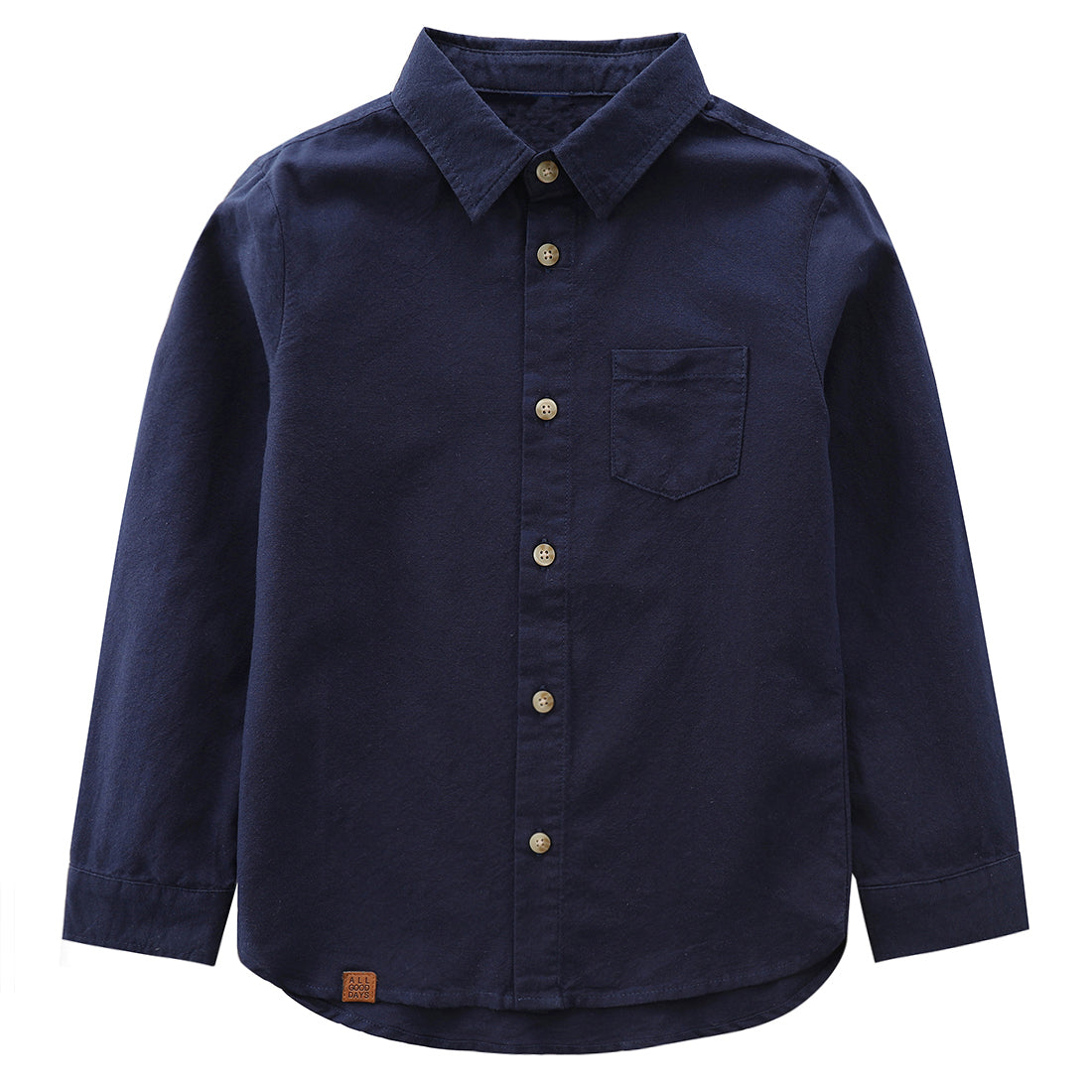 Boy Long Sleeve Navy Shirt
