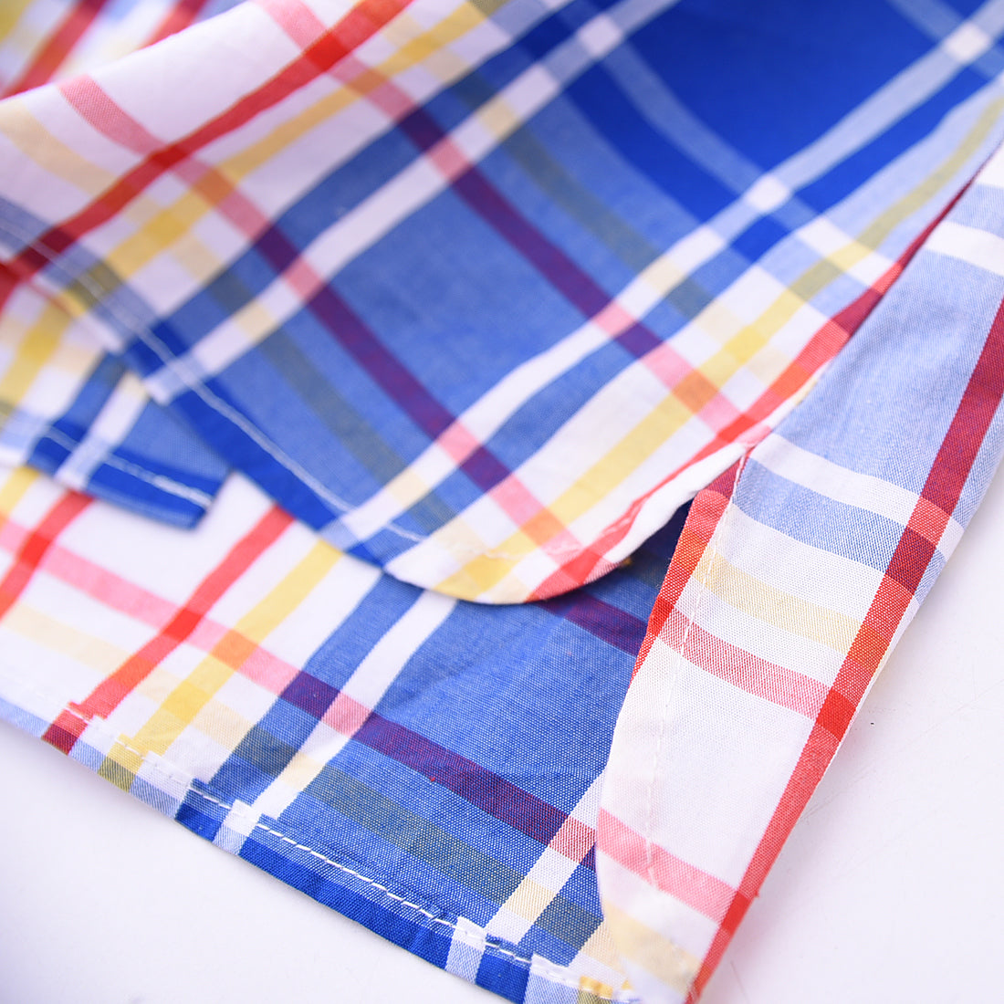 Baby Blue Long Sleeve Plaid Shirts with Hoodie