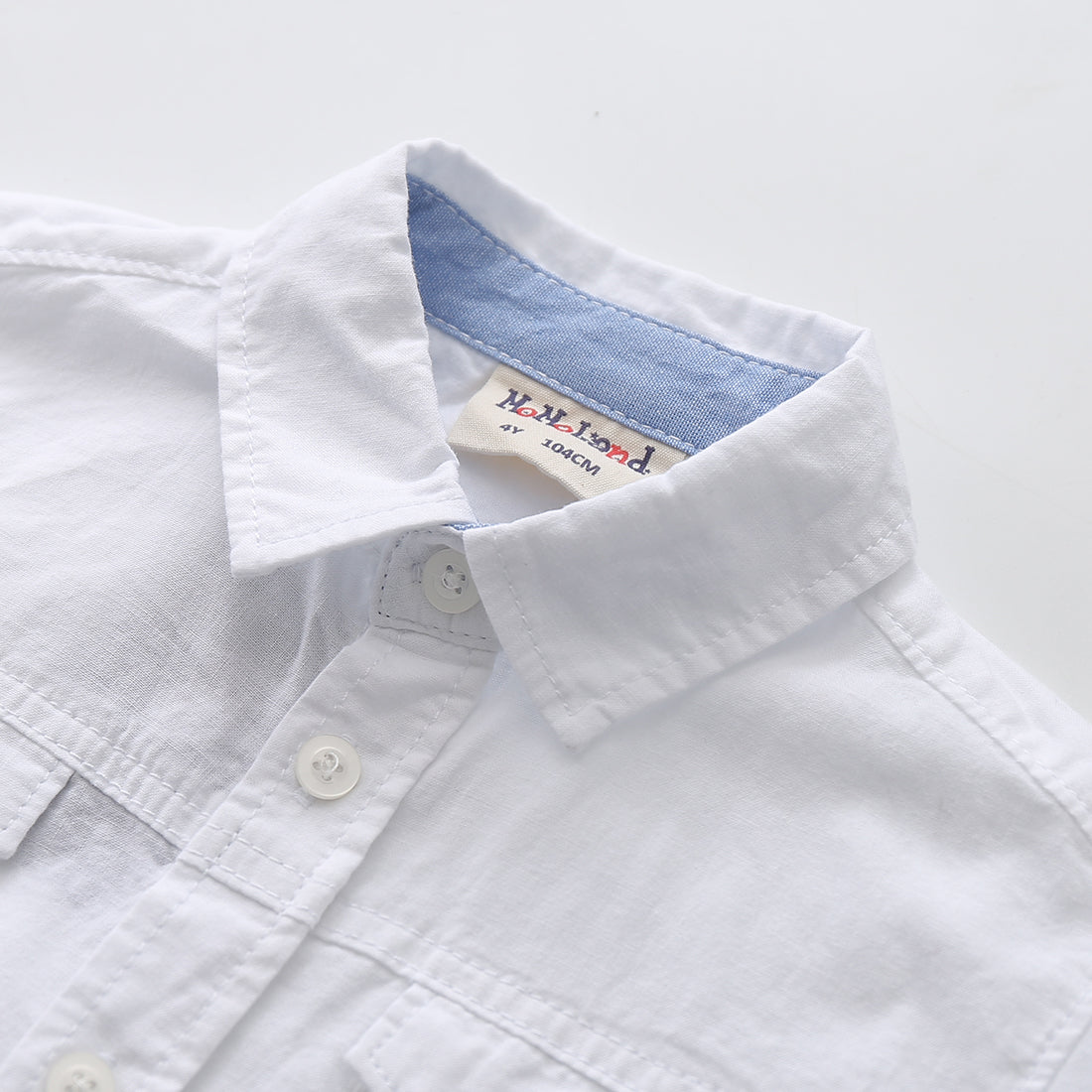 Boy Long Sleeve White Shirt