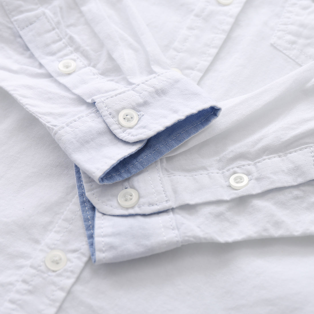 Boy Long Sleeve White Shirt