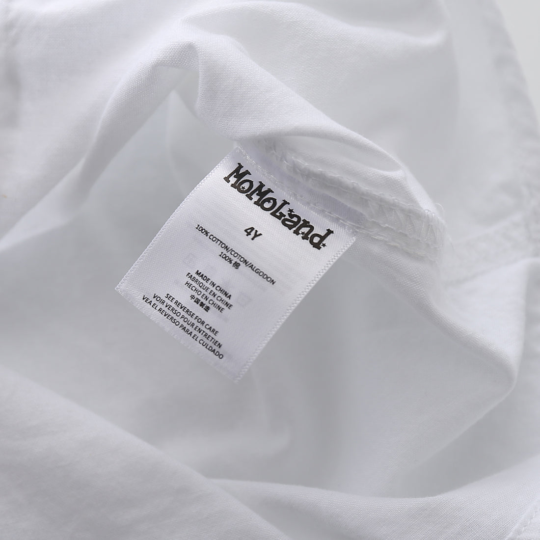 Boy Long Sleeve White Shirt