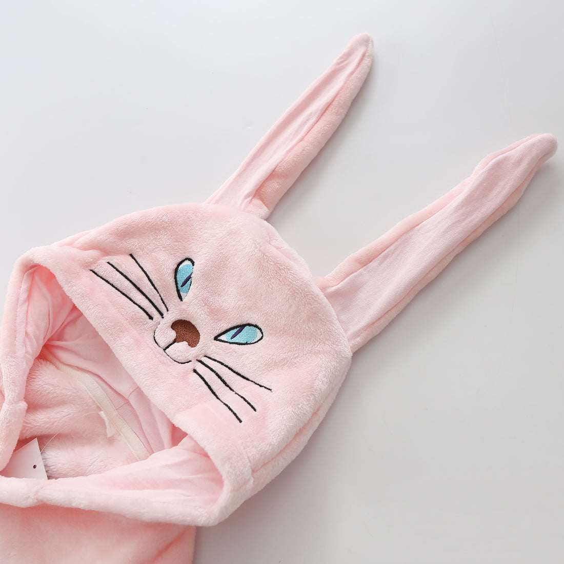 Toddler Girls Hooded Coral Fleece Sleep Cat Robe Bathrobe
