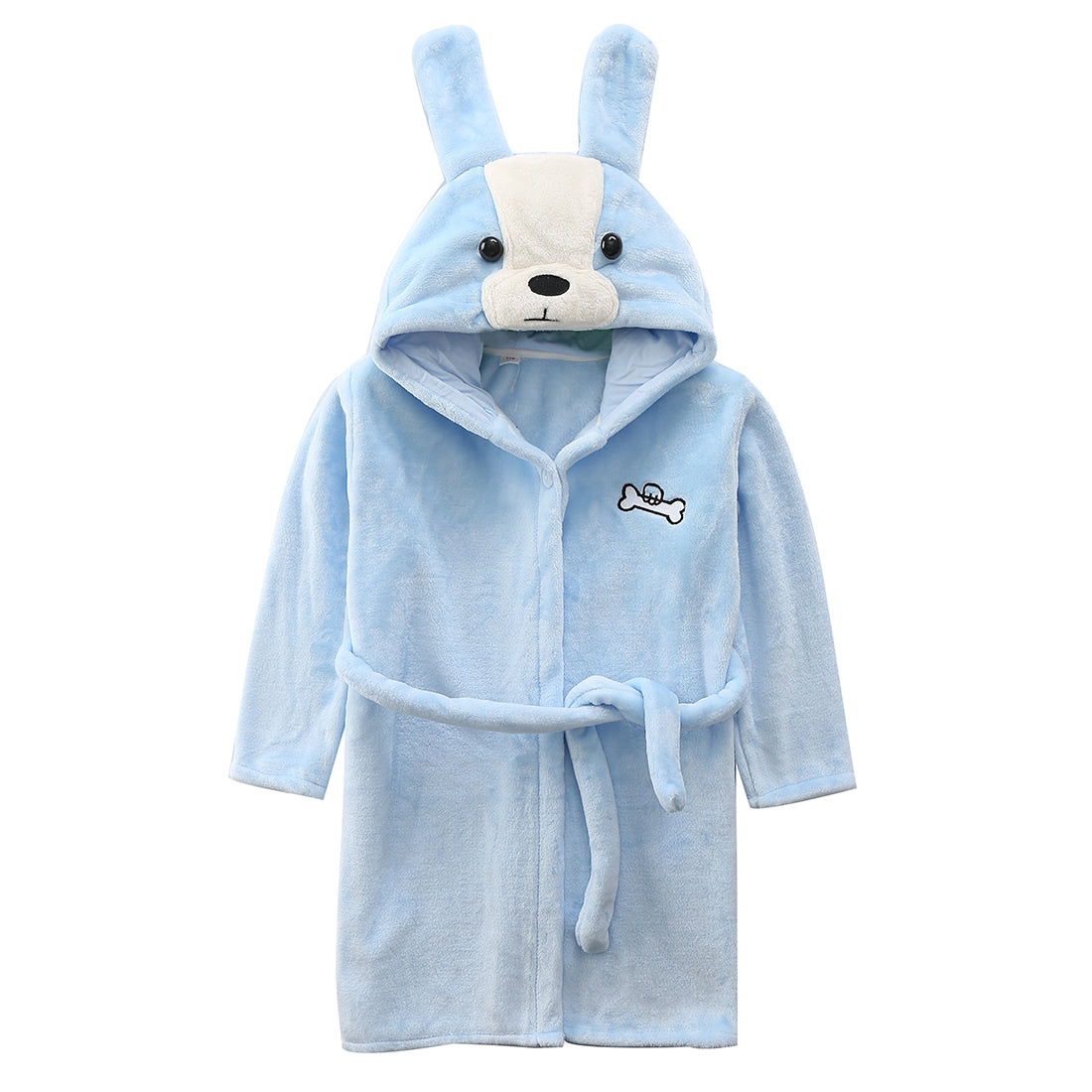 Toddler Girls Hooded Coral Fleece Sleep Robe Bathrobe