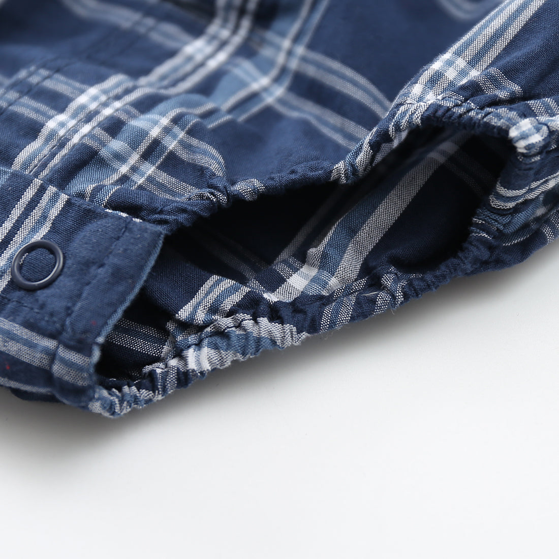 Baby Long Sleeve Woven Plaid Bodysuit
