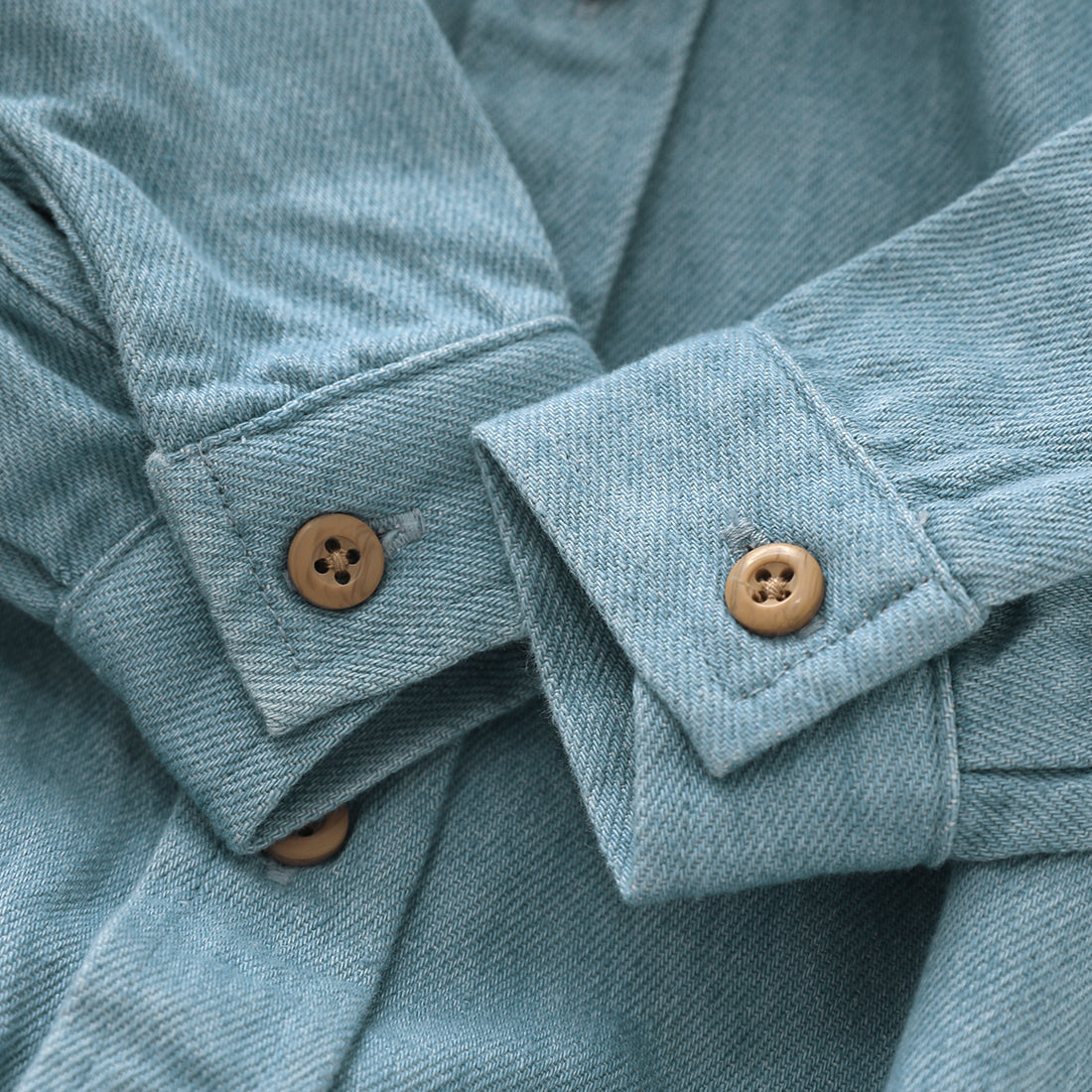 MOMOLAND Infant Baby Boys Woven Denim Button Up Bodysuit Romper Shirt