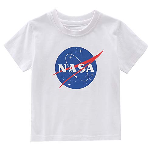 cotton NASA tshirt white kids