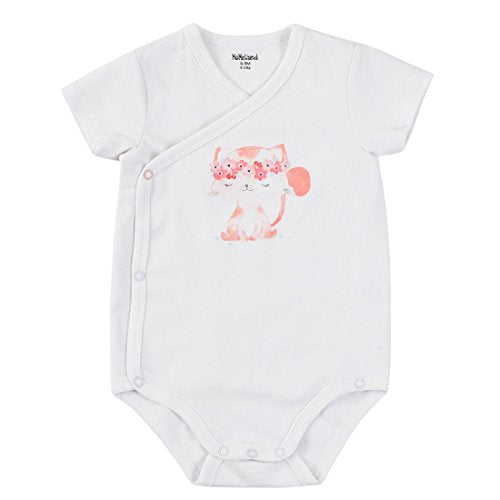 Baby Short Sleeve Bodysuit With Short and Bib 3 Pieces Set