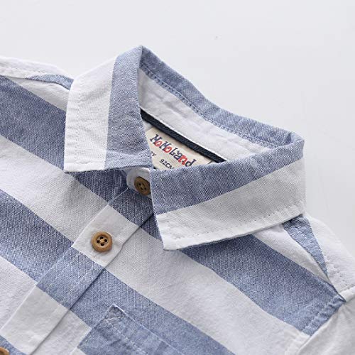 Toddler Boy Long Sleeve Navy/White Stripes Shirt