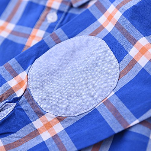 Boy Long Sleeve Blue Plaid Woven Shirt