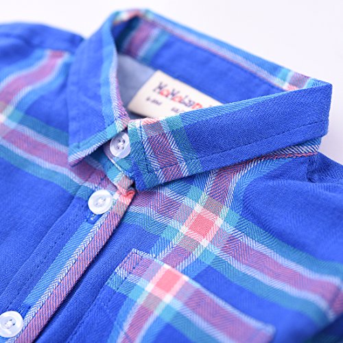 Baby Long Sleeve Blue/Red Plaid Shirts